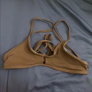 Jolyn brown bikini top